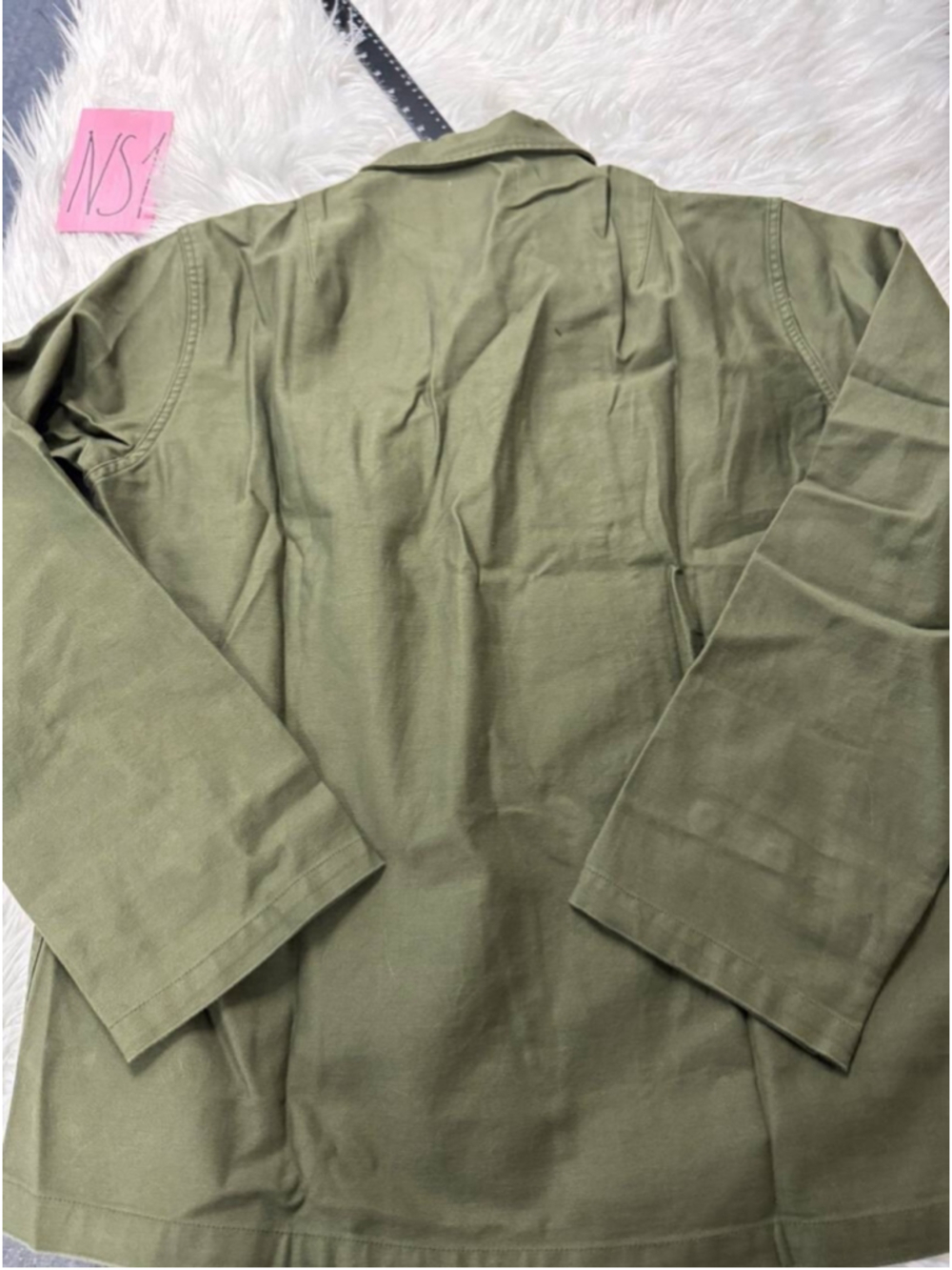 USA Ship 1963 US Army OG-107 Fatigue Utility Shirt Non Stock Mfg. L🇺🇸SHIP - Picture 5 of 5